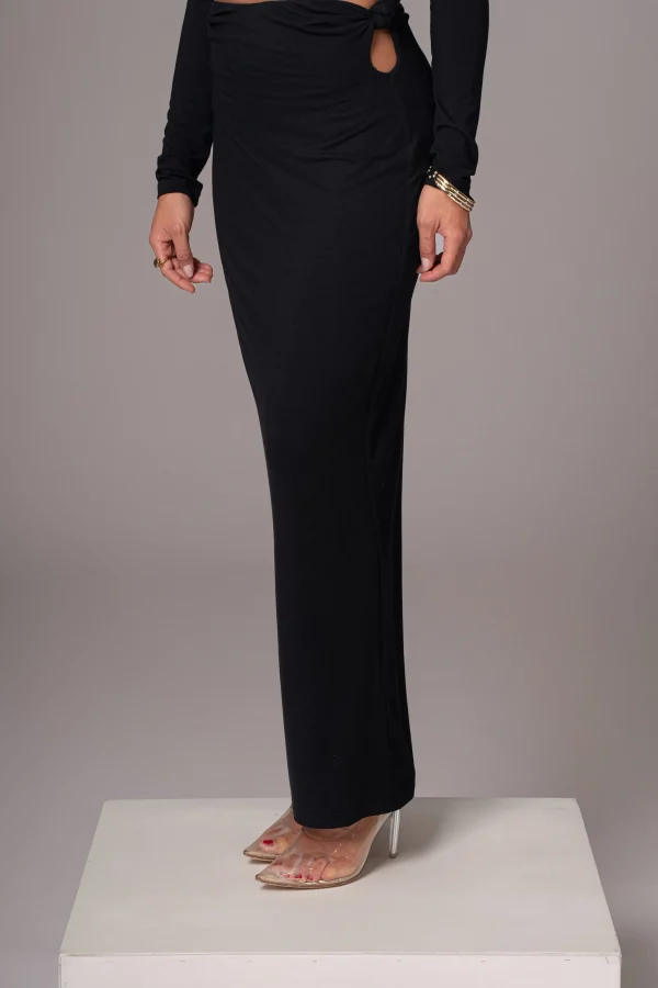 JLUXLABEL Black Geneva Skirt Set