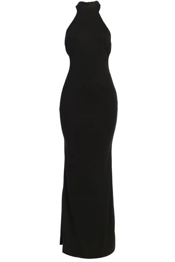 JLUXLABEL Black Golden Evening Maxi Gown