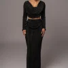 JLUXLABEL Black Haidyn Skirt Set