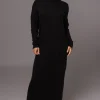 JLUXLABEL Black Hartley Knit Maxi Dress