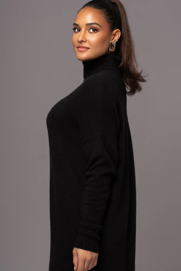 JLUXLABEL Black Hartley Knit Maxi Dress