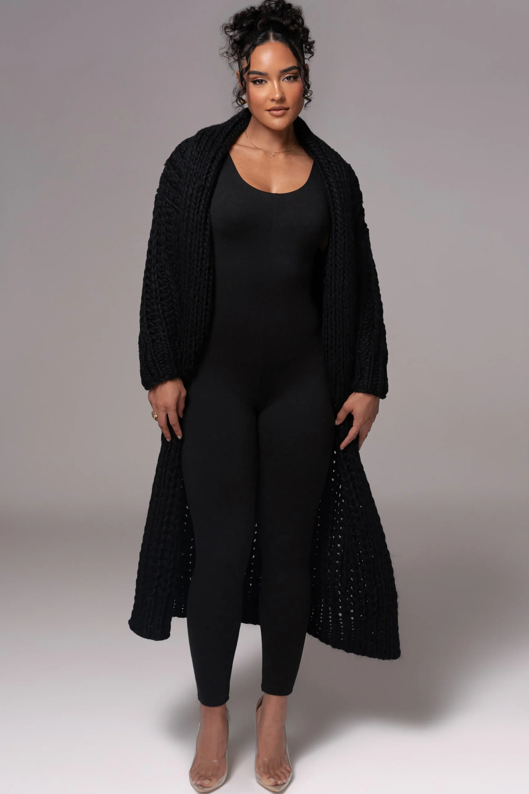 black_hold_me_close_shawl_0.webp JLUXLABEL Black Hold Me Close Shawl Collar Cardigan