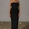 JLUXLABEL Black Journey Linen Maxi Dress