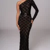 JLUXLABEL Black La Costa One Shoulder Dress