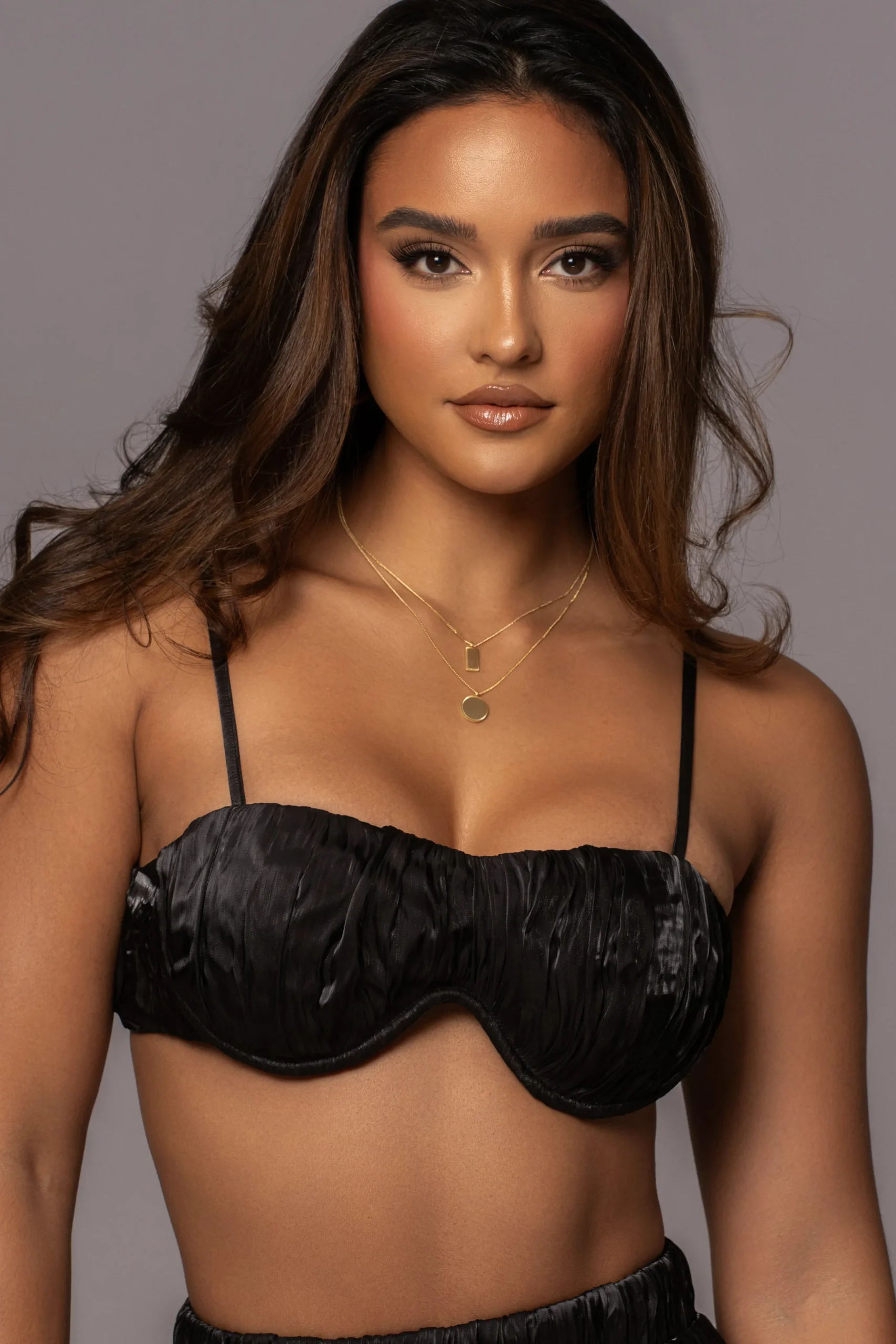 black_lets_get_away_satin_2.webp JLUXLABEL Black Lets Get Away Satin Pant Set