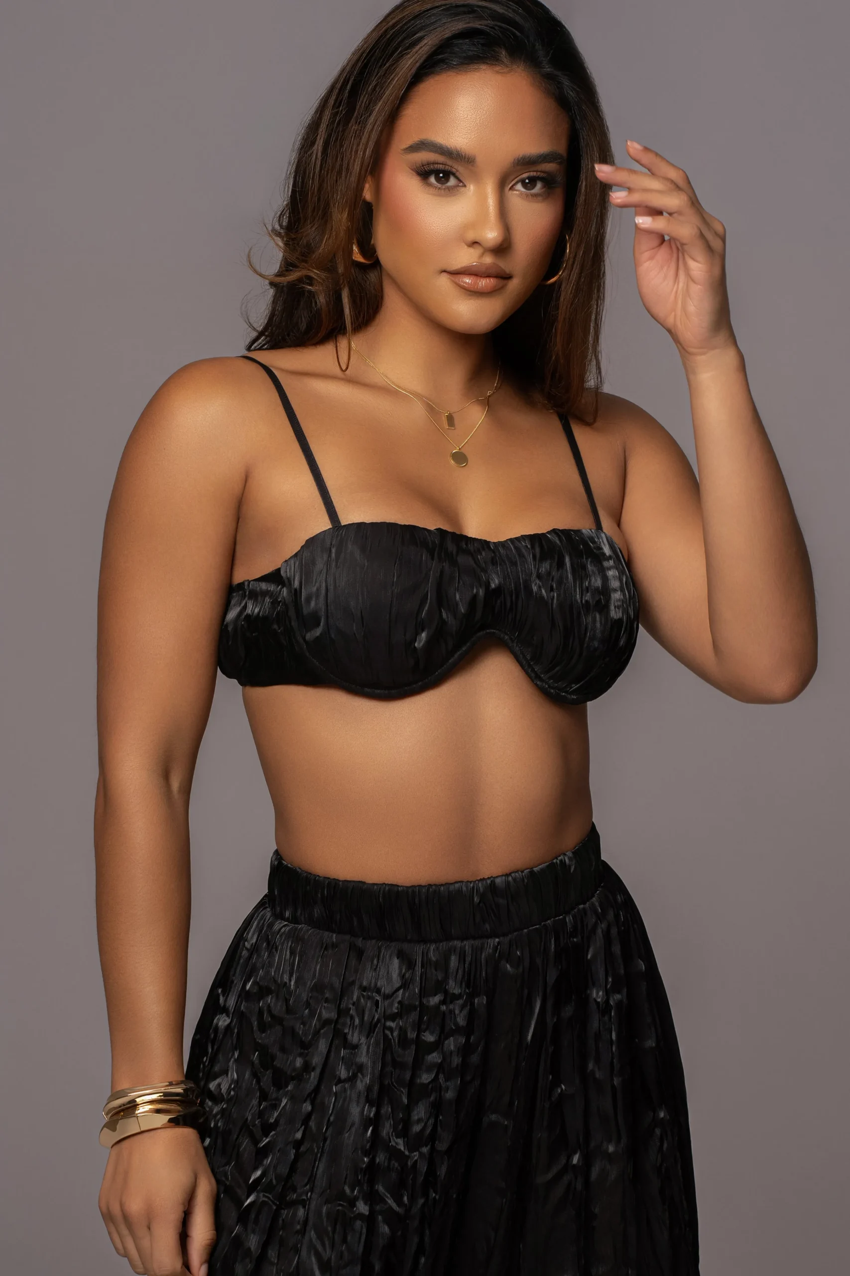 black_lets_get_away_satin_6.webp JLUXLABEL Black Lets Get Away Satin Pant Set