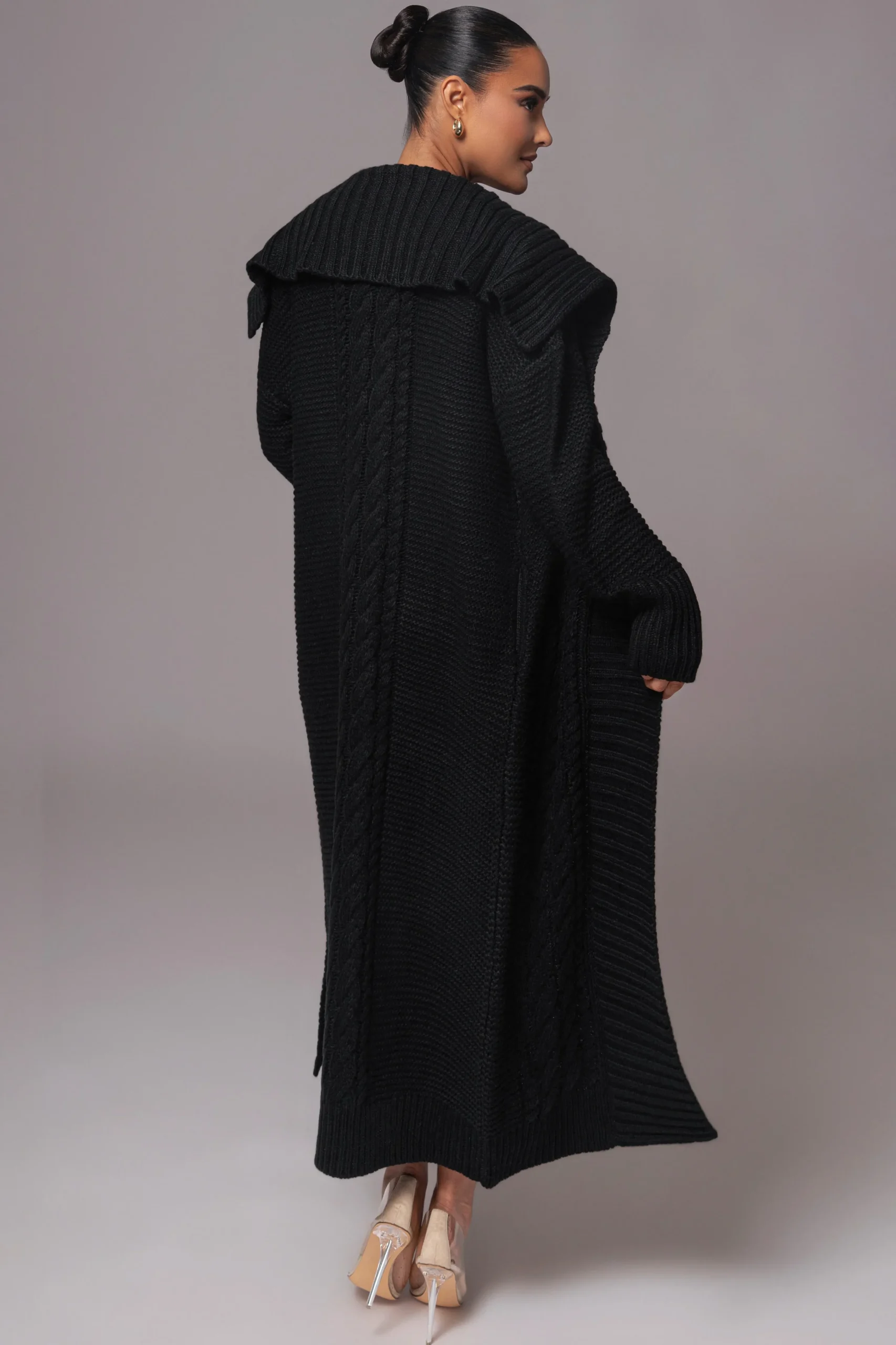 black_malinda_sweater_kni_4.webp JLUXLABEL Black Malinda Sweater Knit Cardigan
