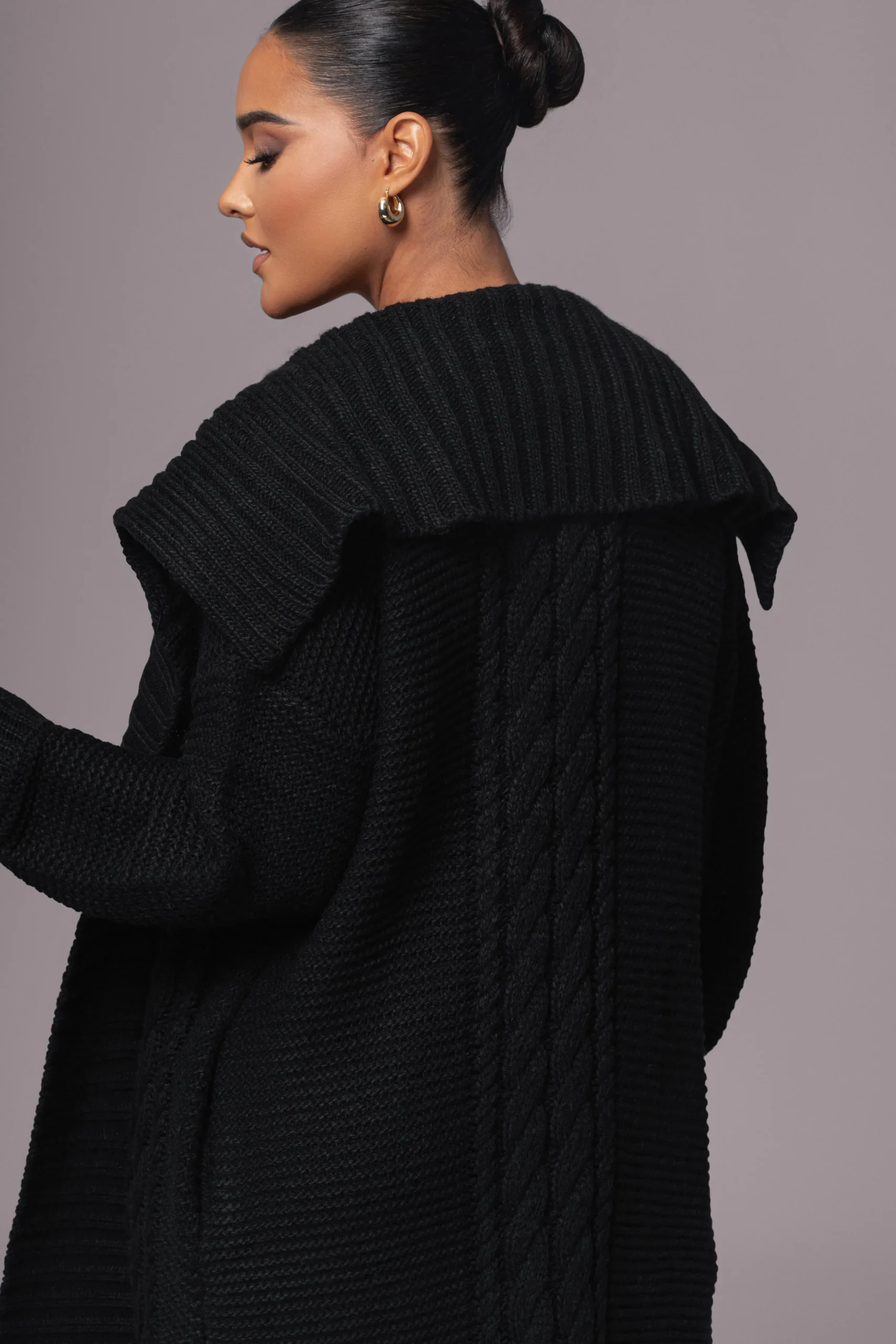 black_malinda_sweater_kni_5.webp JLUXLABEL Black Malinda Sweater Knit Cardigan