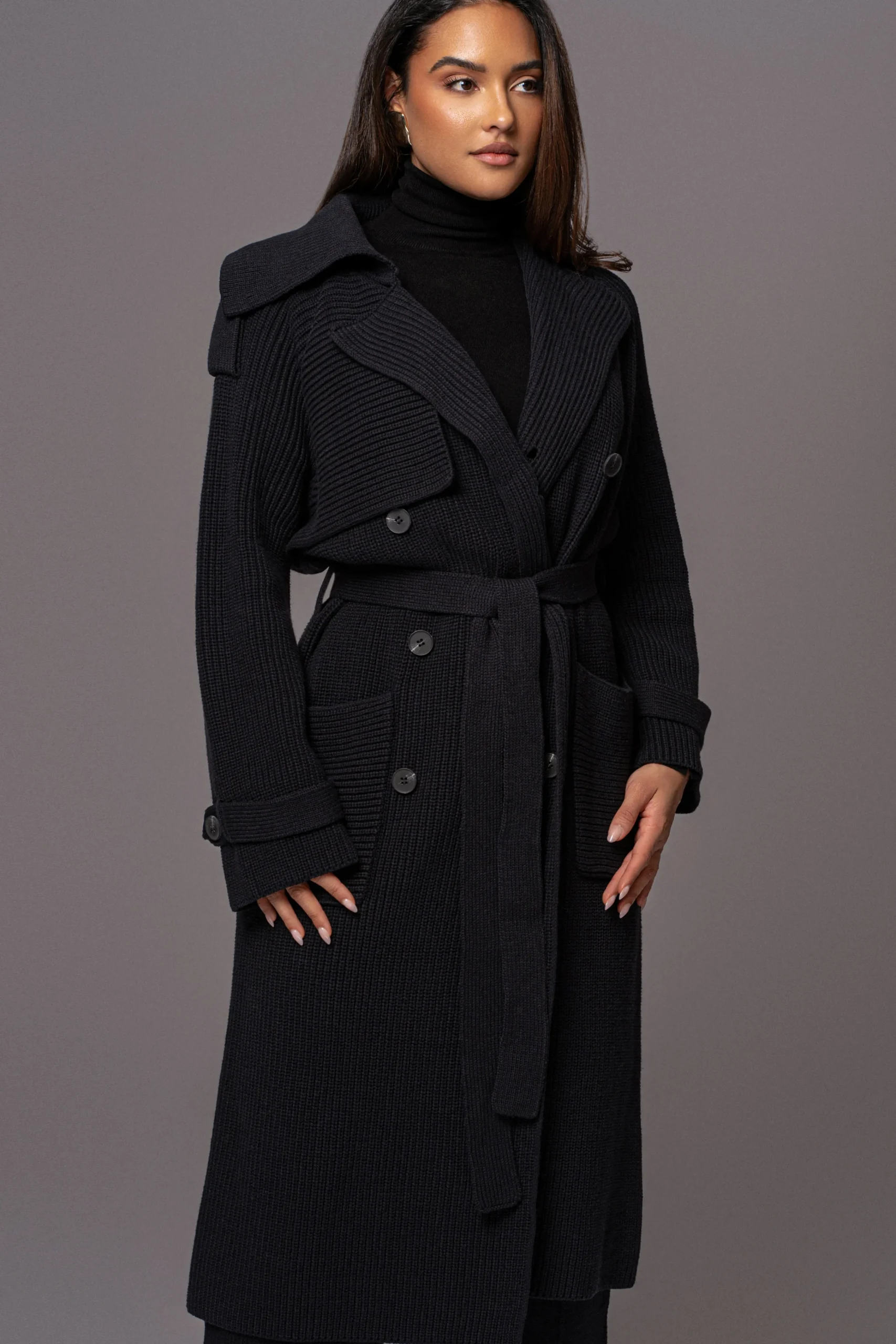black_maxinne_knit_coat_0.webp JLUXLABEL Black Maxinne Knit Coat