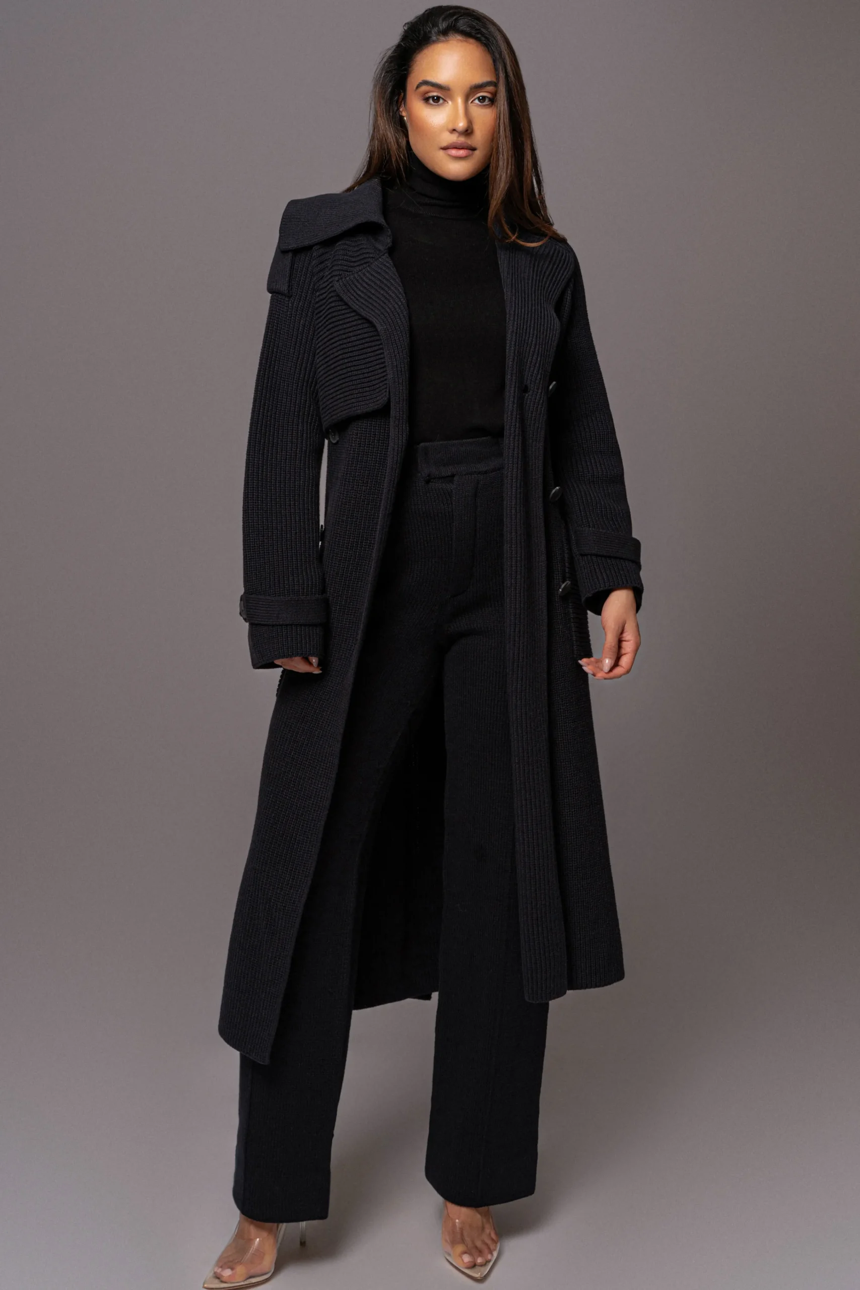 black_maxinne_knit_coat_1.webp JLUXLABEL Black Maxinne Knit Coat