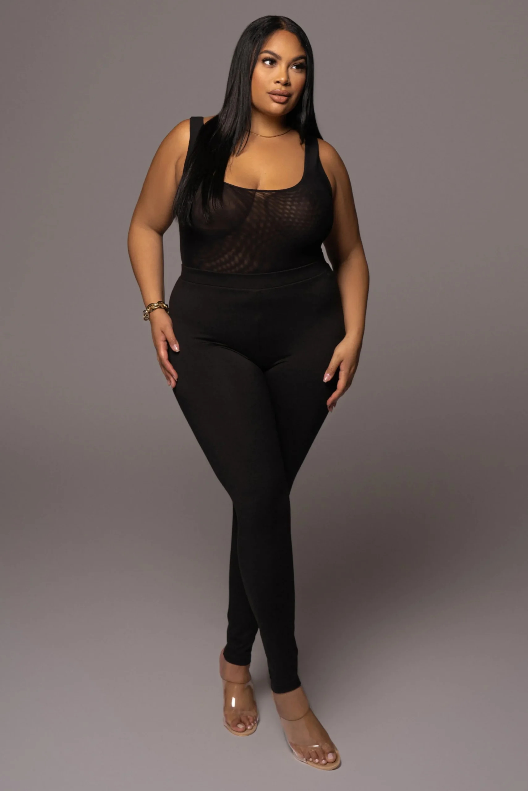 black_mesh_essentials_tan_5.webp JLUXLABEL Black Mesh Essentials Tank Bodysuit Undergarment