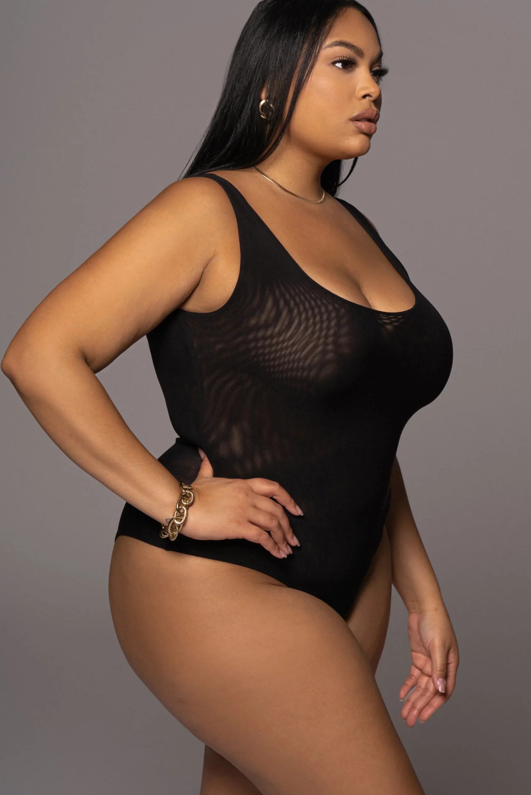 black_mesh_essentials_tan_7.webp JLUXLABEL Black Mesh Essentials Tank Bodysuit Undergarment