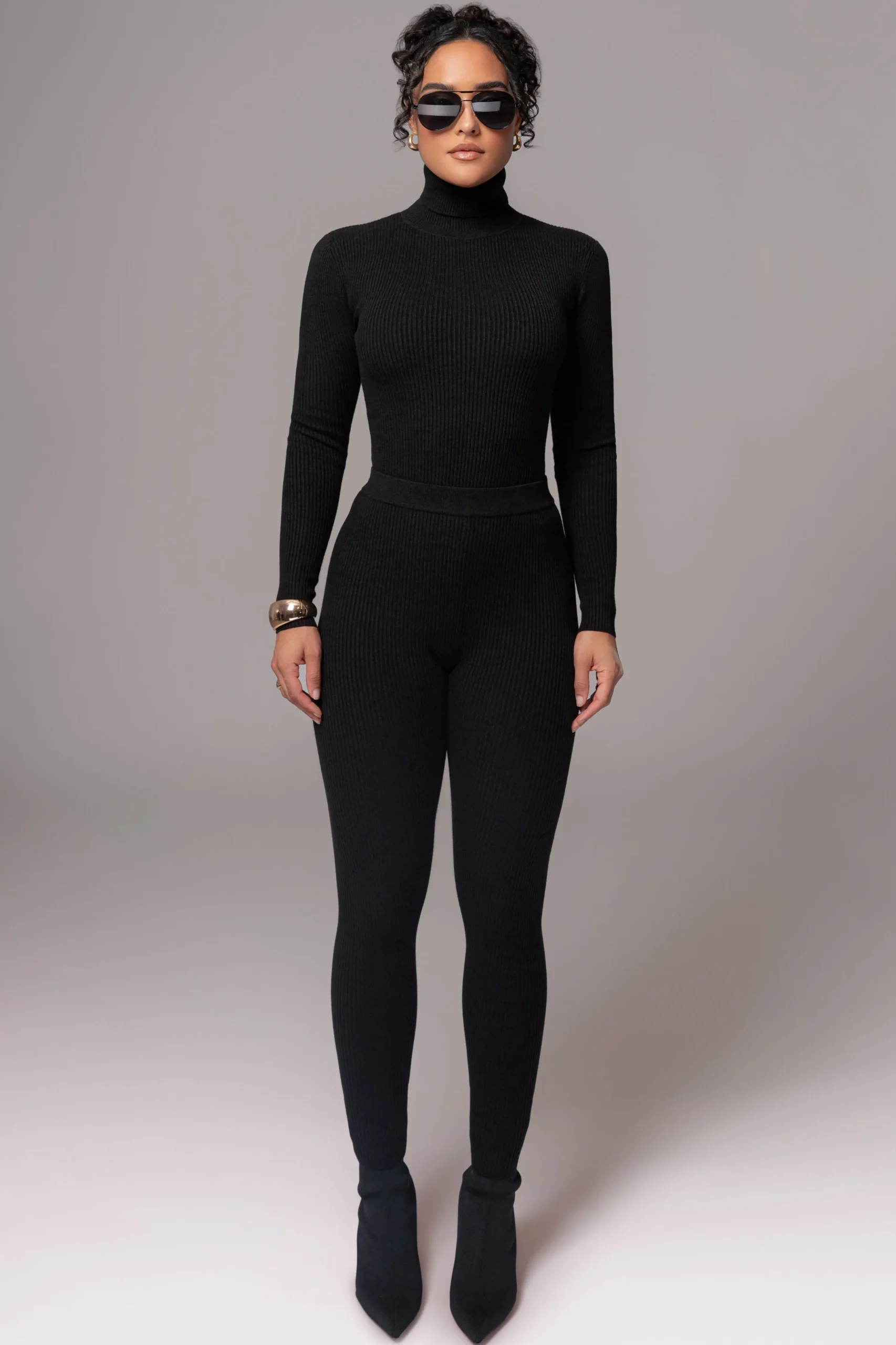 black_naaya_ribbed_leggin_3.webp JLUXLABEL Black Naaya Ribbed Leggings