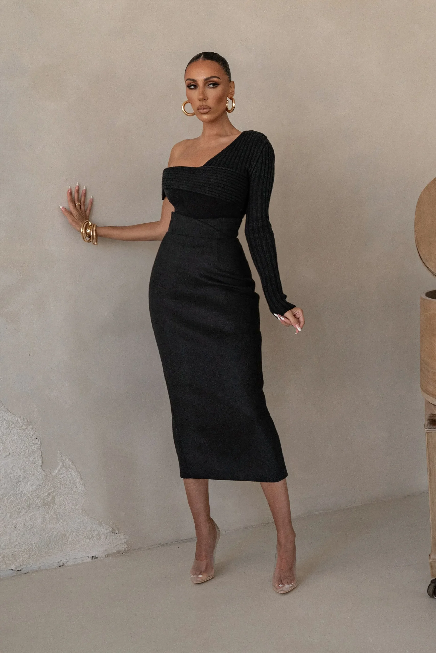black_nostalgia_high_wais_2.webp JLUXLABEL Black Nostalgia High Waist Skirt