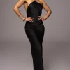 JLUXLABEL Black Novara Halter Maxi Dress