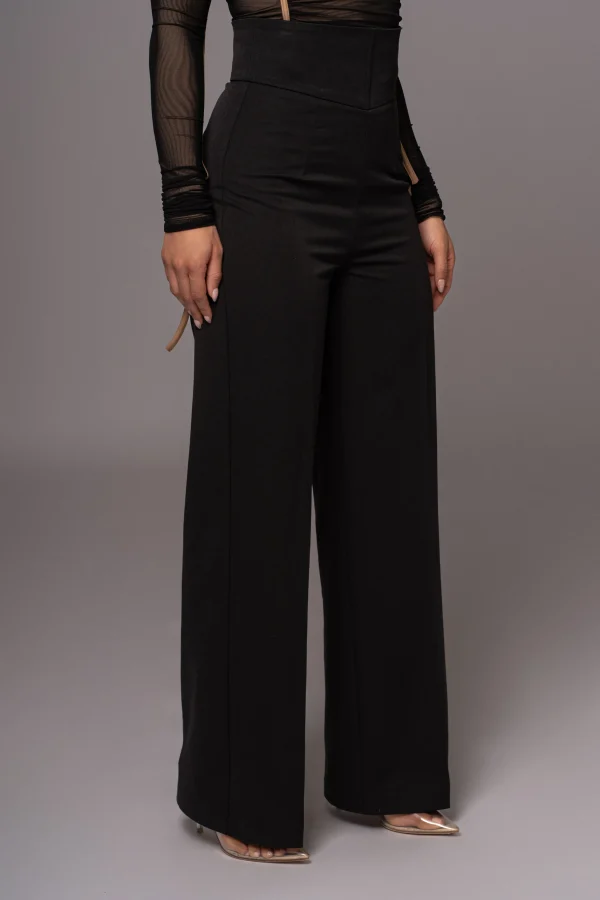 JLUXLABEL Black Novena Woven Pants