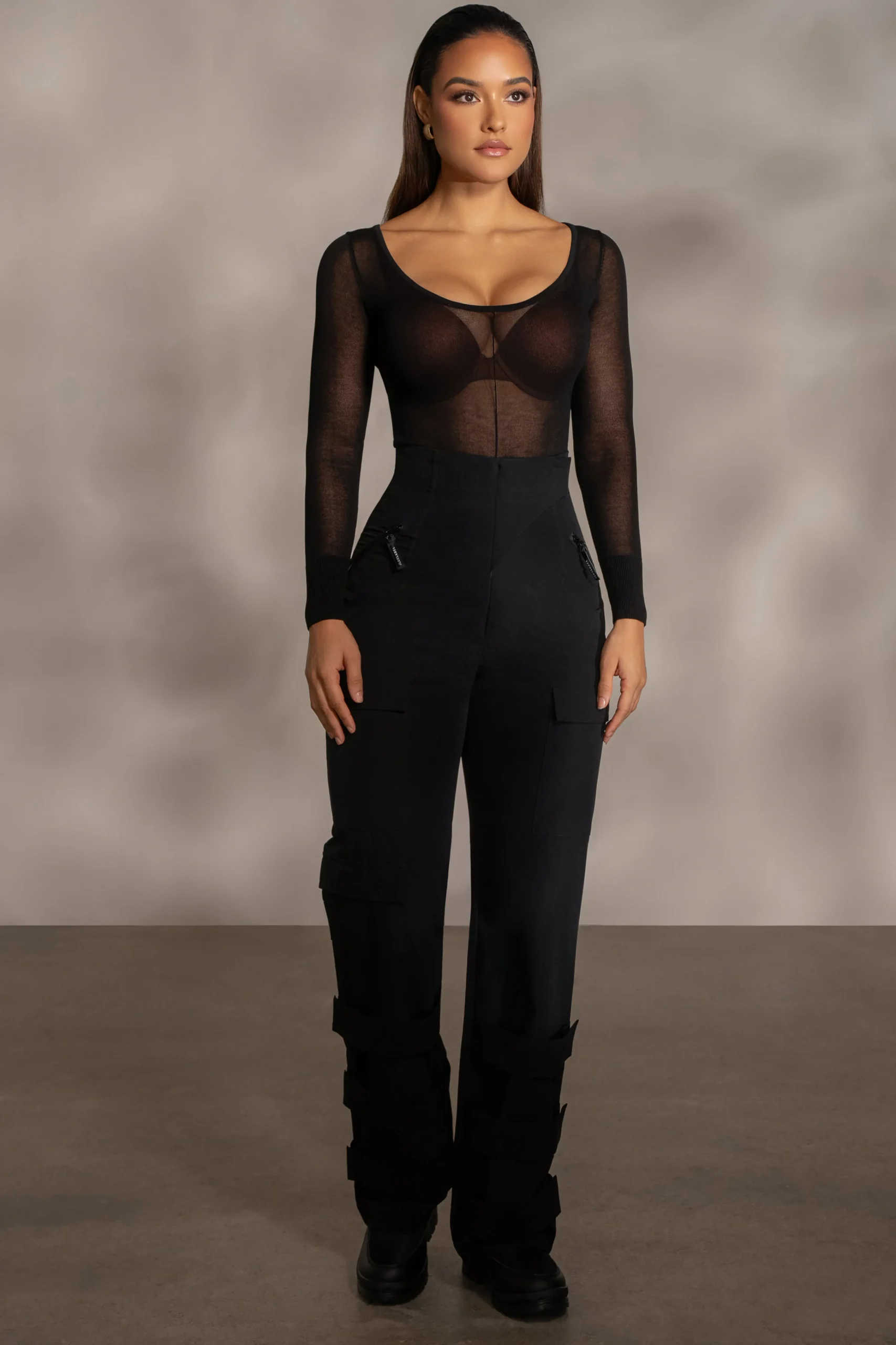 black_nyah_nylon_utility__7.webp JLUXLABEL Black Nyah Nylon Utility Pants