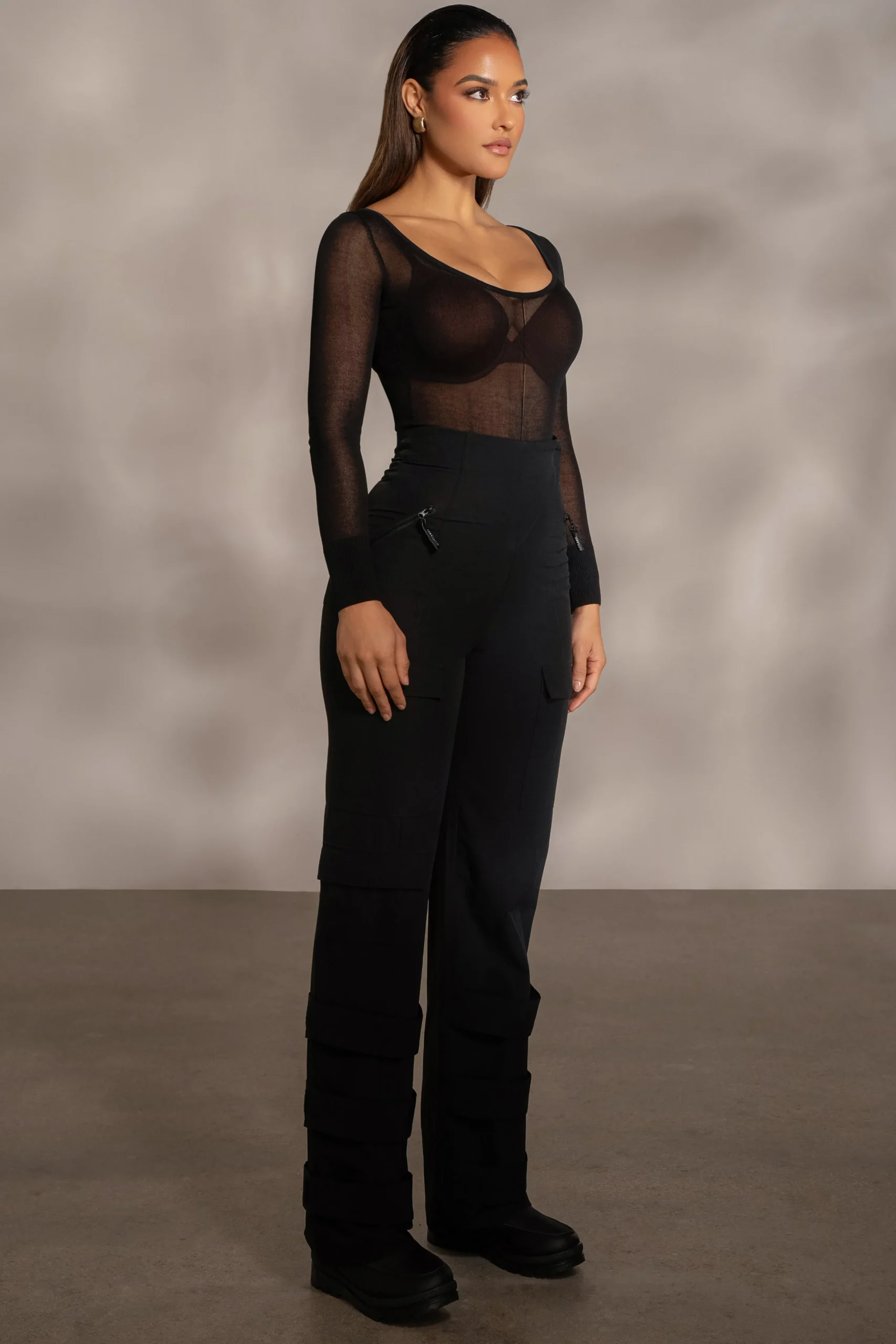 black_nyah_nylon_utility__8.webp JLUXLABEL Black Nyah Nylon Utility Pants