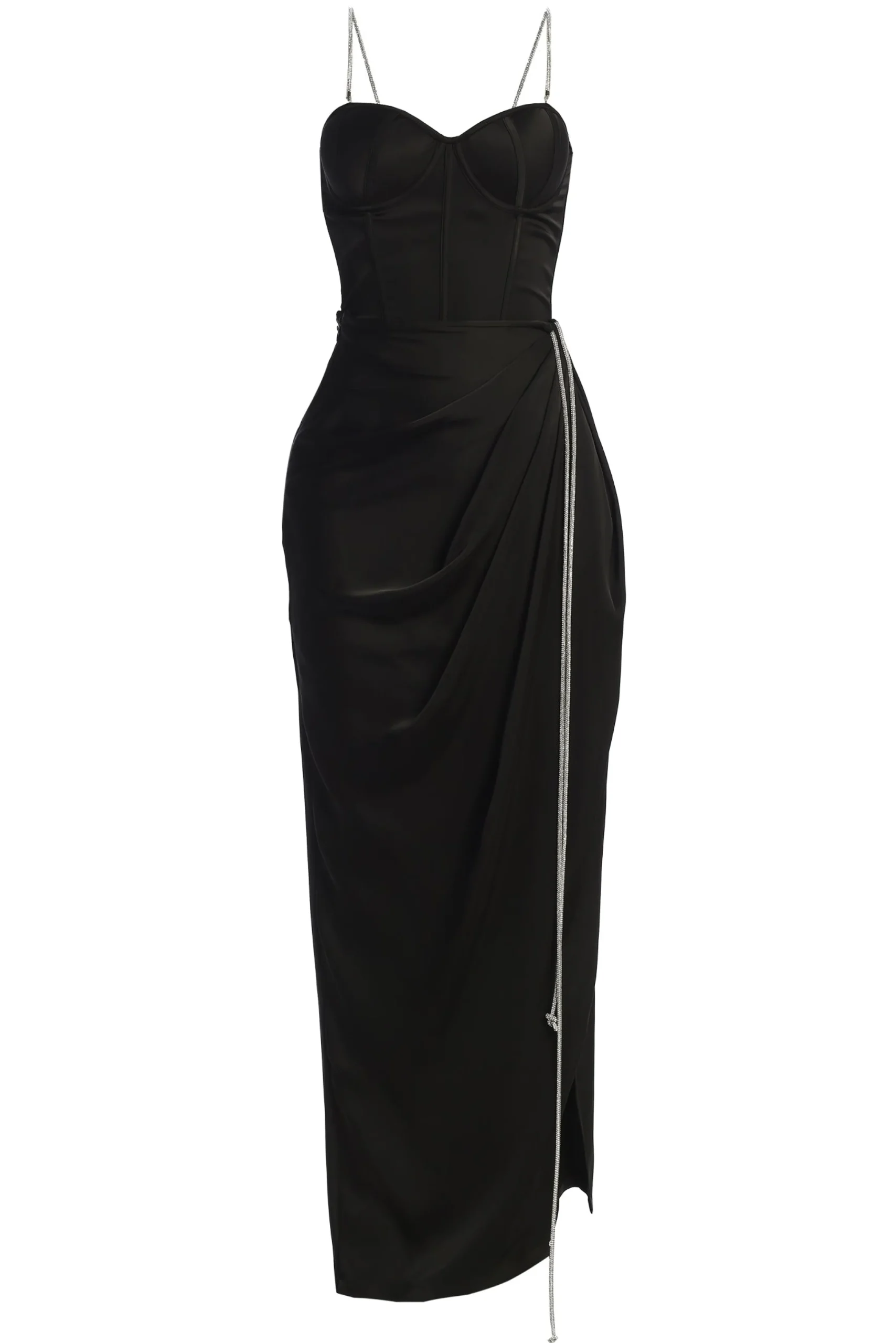 black_olea_satin_skirt_2.webp JLUXLABEL Black Olea Satin Skirt