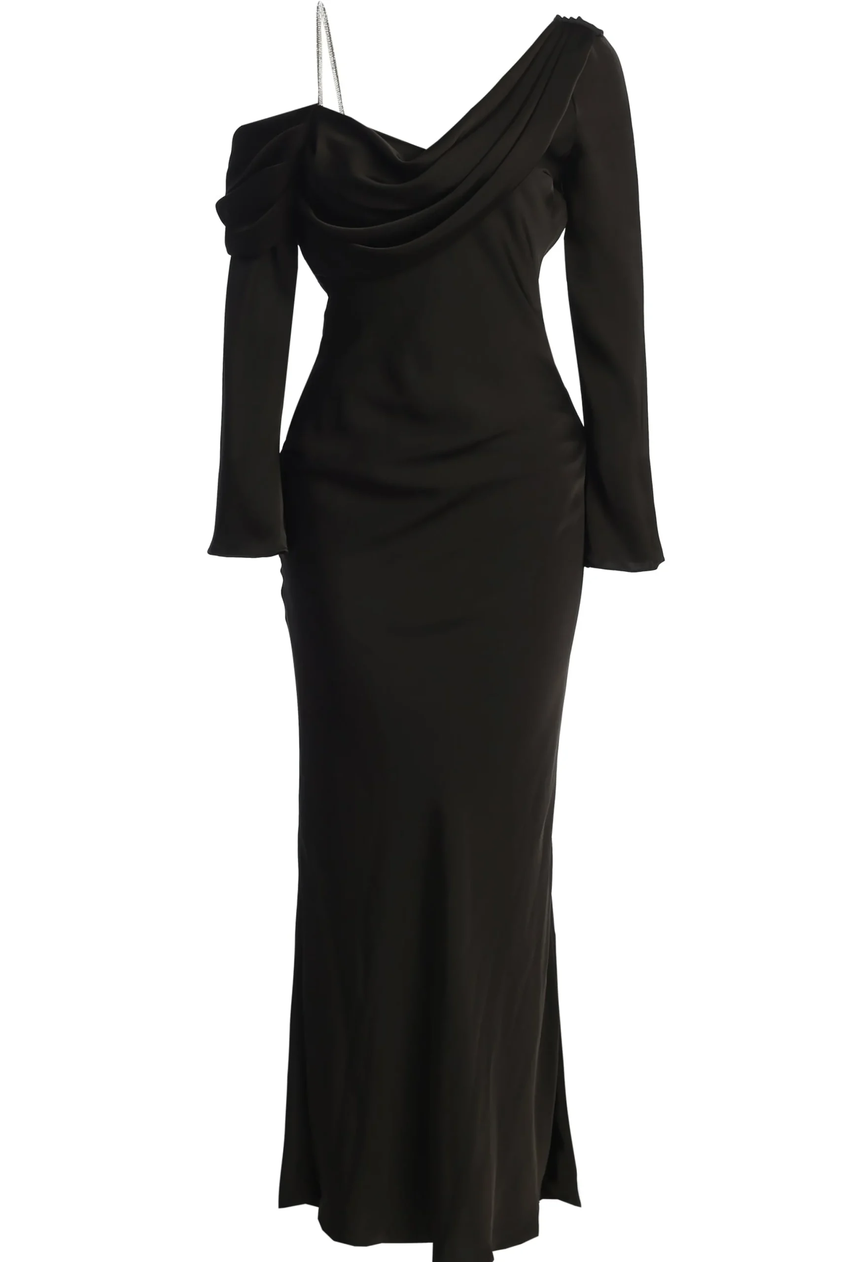 black_one_and_only_satin__1.webp JLUXLABEL Black One And Only Satin Dress