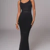 JLUXLABEL Black Palm Springs Knit Maxi Dress