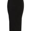 JLUXLABEL Black Phoenix Suede Skirt