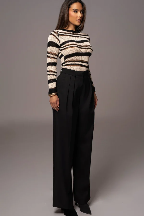 JLUXLABEL Black Power Hour High Waist Trousers