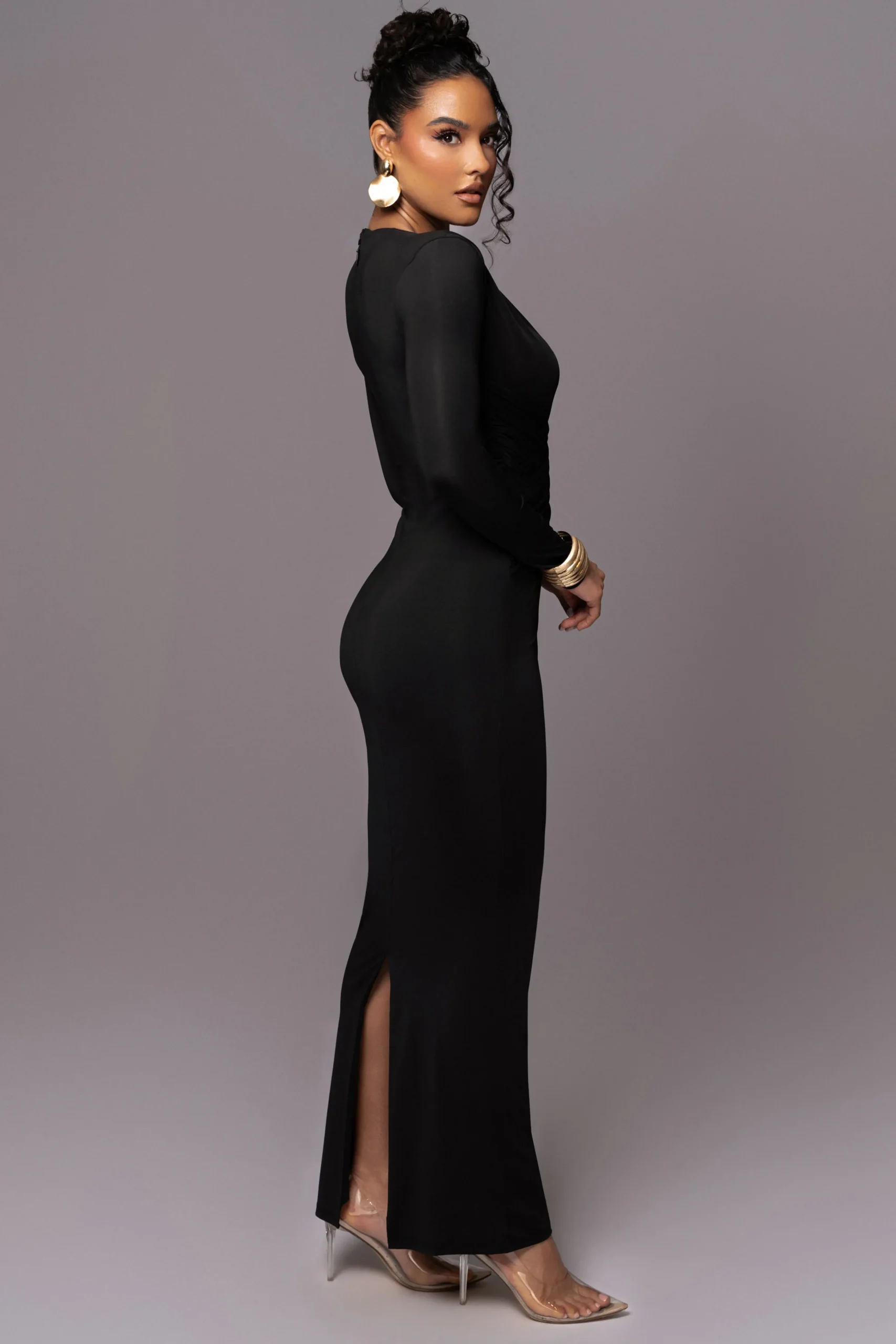 black_rowan_plunge_maxi_d_5.webp JLUXLABEL Black Rowan Plunge Maxi Dress