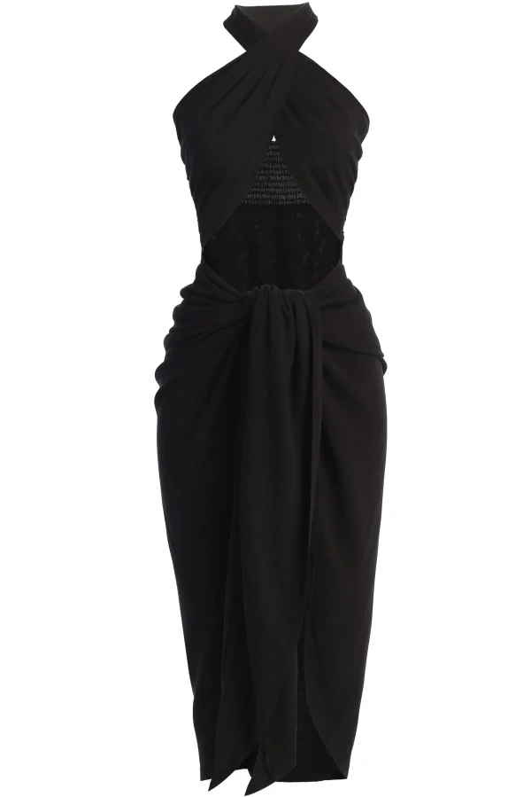 JLUXLABEL Black Sahara Dress