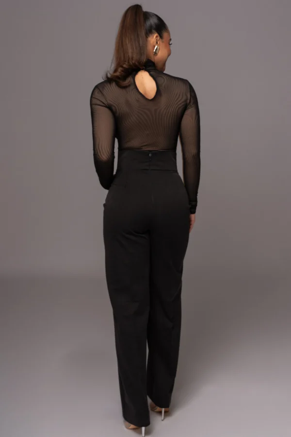 JLUXLABEL Black Santiana Turtleneck Top