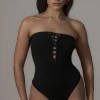 JLUXLABEL Black Seabound Bodysuit