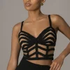 JLUXLABEL Black Serenity Bay Top