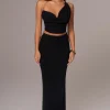 JLUXLABEL Black Skye Knit Skirt Set