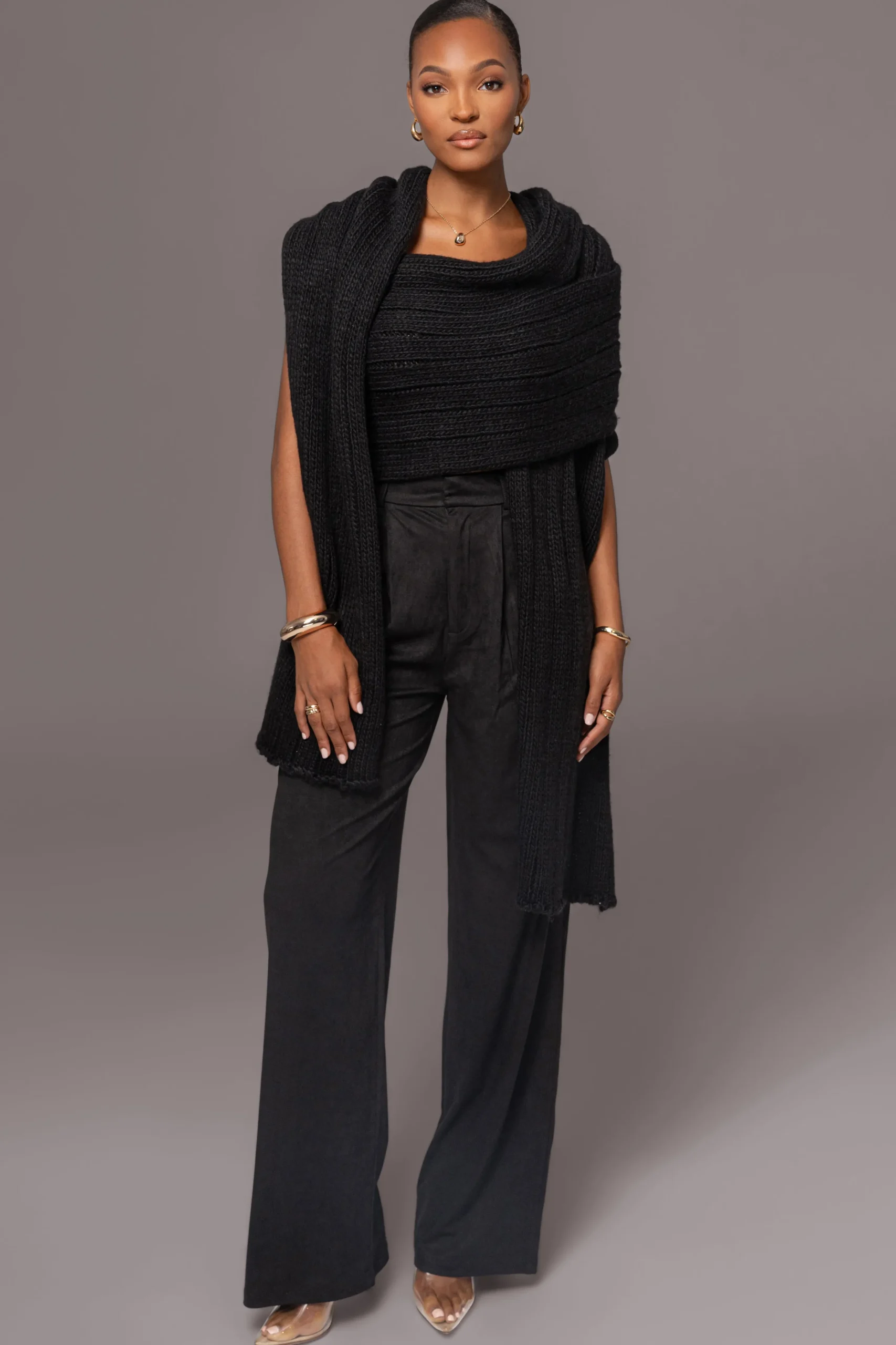 black_soft_life_cable_kni_7.webp JLUXLABEL Black Soft Life Cable Knit Sweater Top