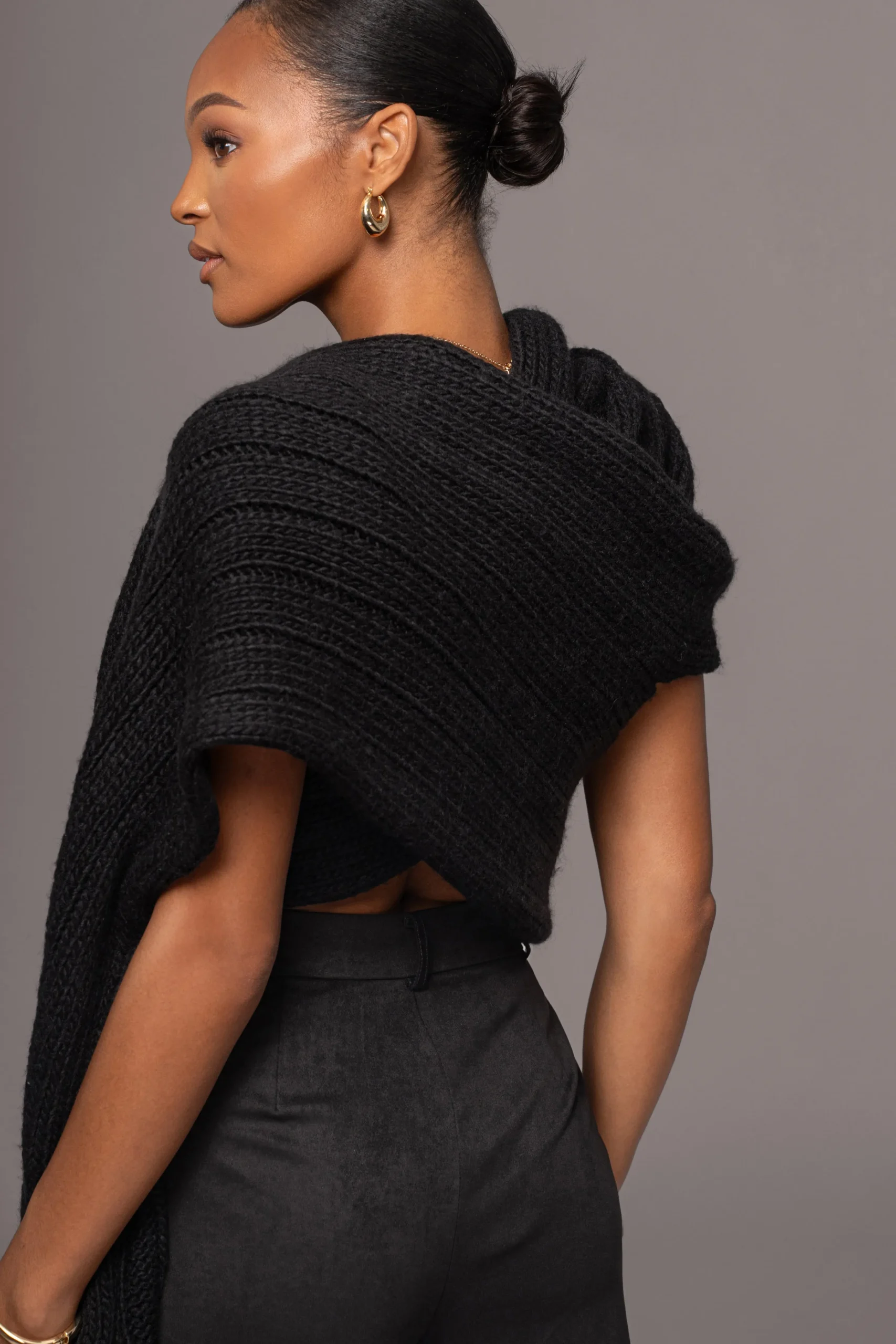 black_soft_life_cable_kni_9.webp JLUXLABEL Black Soft Life Cable Knit Sweater Top