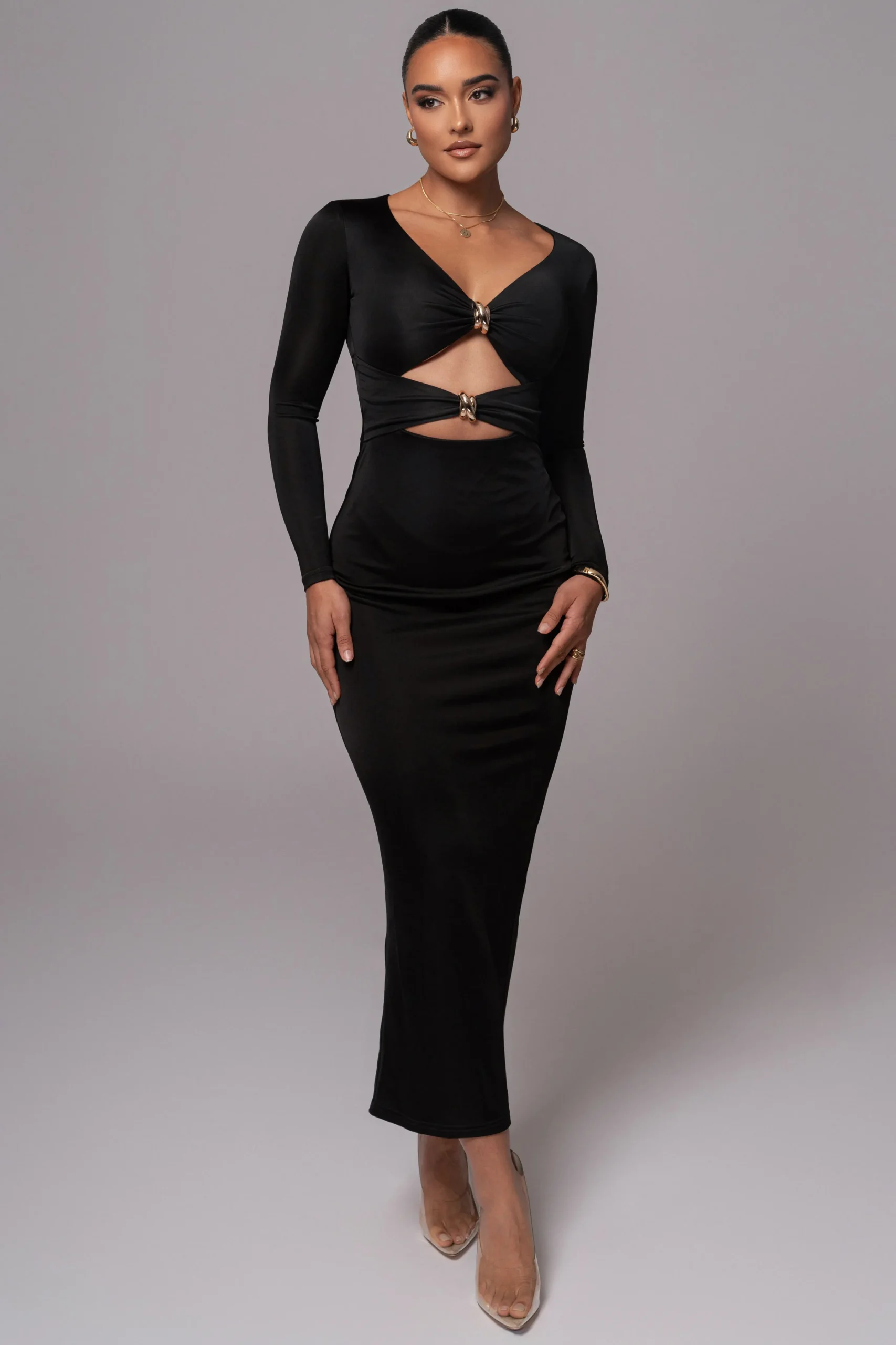 black_soiree_cutout_maxi__1.webp JLUXLABEL Black Soiree Cutout Maxi Dress