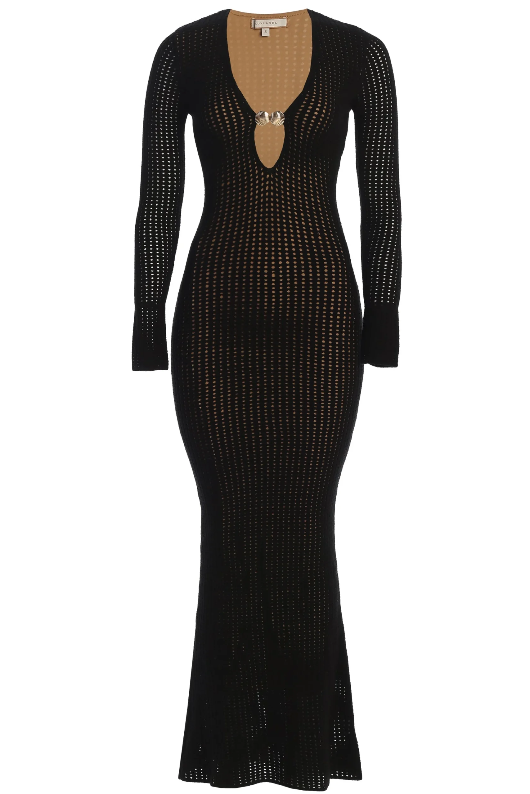 black_sol_sweater_knit_dr_2.webp JLUXLABEL Black Sol Sweater Knit Dress