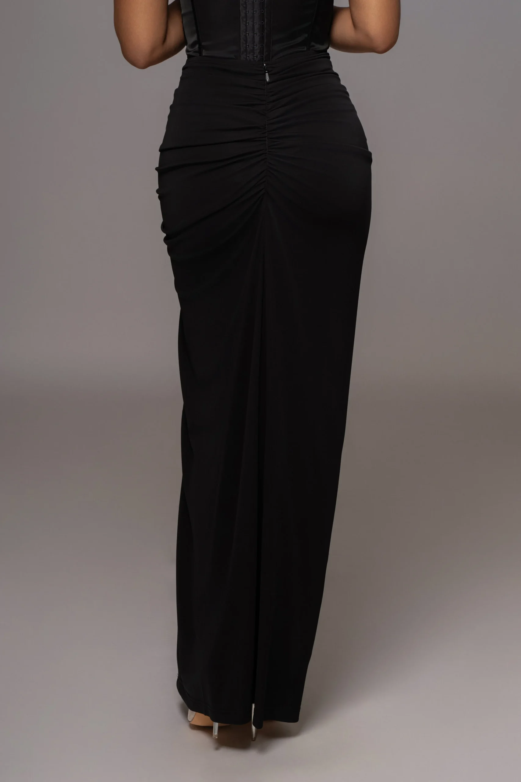 black_tara_drape_skirt_5.webp JLUXLABEL Black Tara Drape Skirt