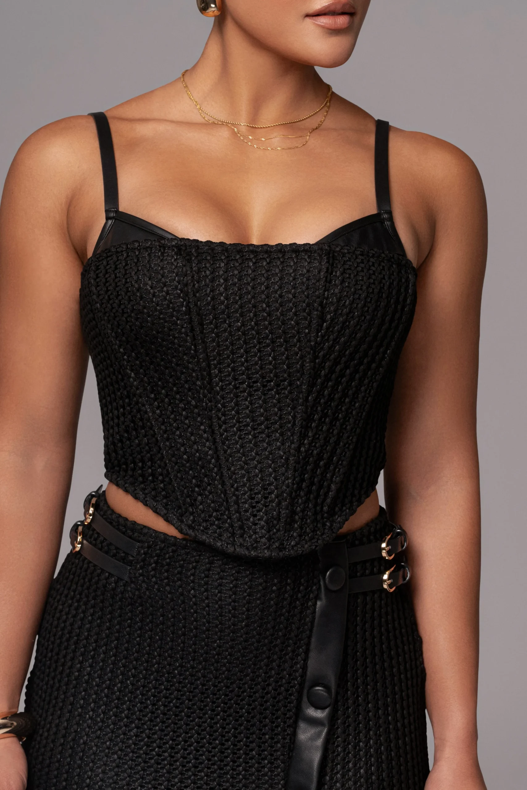 black_textured_harley_cor_8.webp JLUXLABEL Black Textured Harley Corset Top
