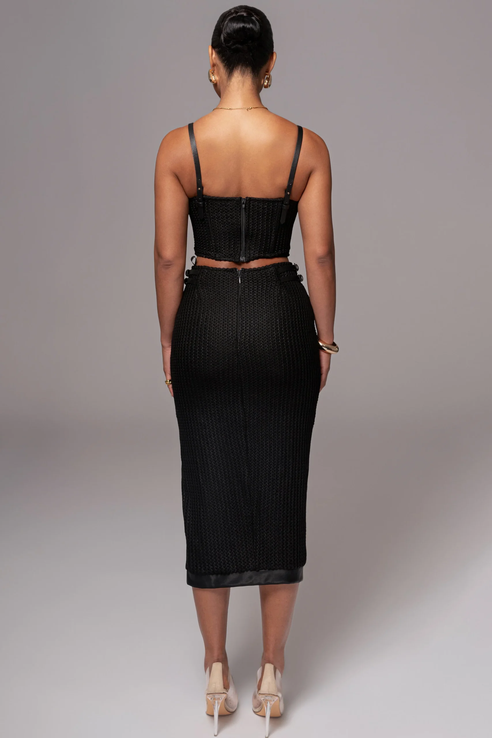 black_textured_mystique_m_9.webp JLUXLABEL Black Textured Mystique Midi Skirt
