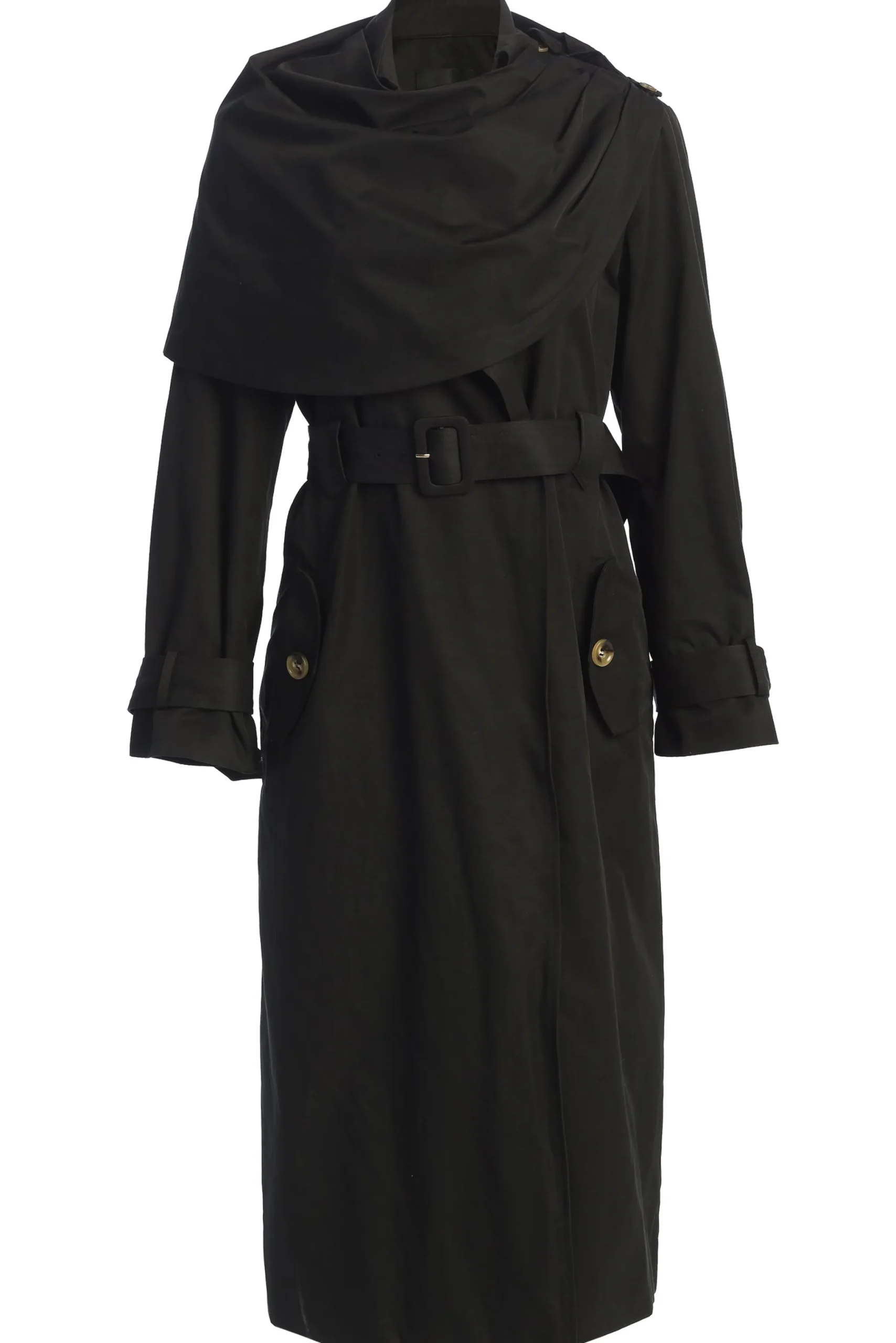 black_the_classic_trench__2.webp JLUXLABEL Black The Classic Trench Coat