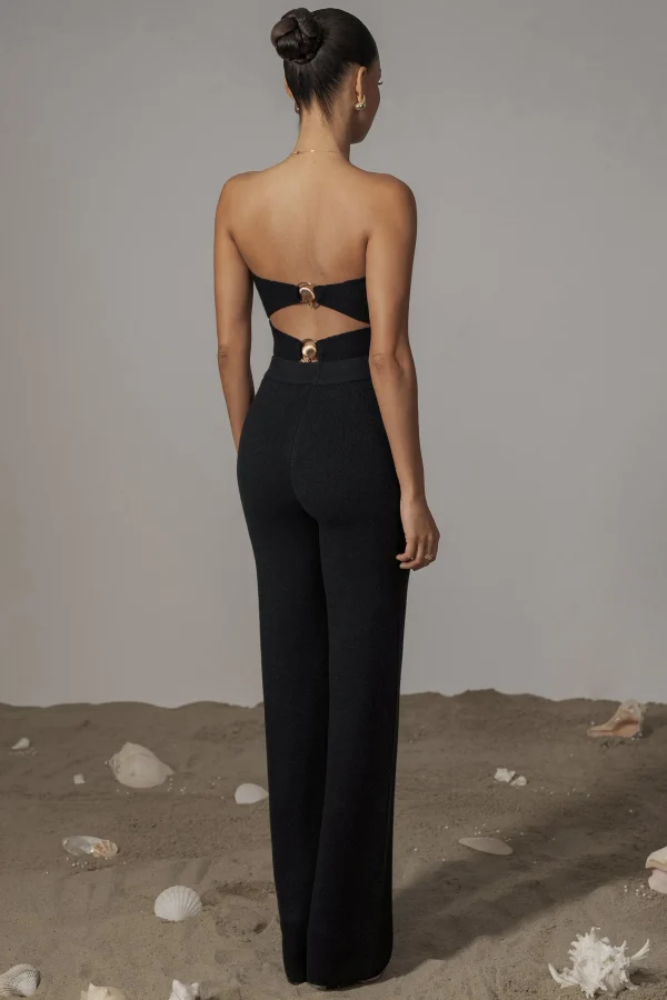 JLUXLABEL Black Tropic Oasis Top