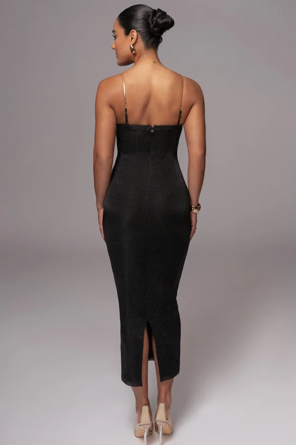 JLUXLABEL Black Twilight Elegance Maxi Dress
