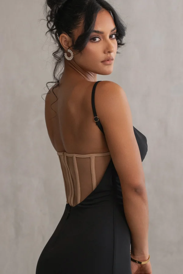 JLUXLABEL Black Until Forever Maxi Dress
