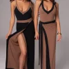 JLUXLABEL Black/Pecan Kamie Reversible Skirt Set