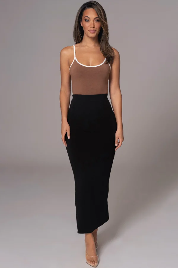 JLUXLABEL Black/Pecan Tash Reversible Cami Top