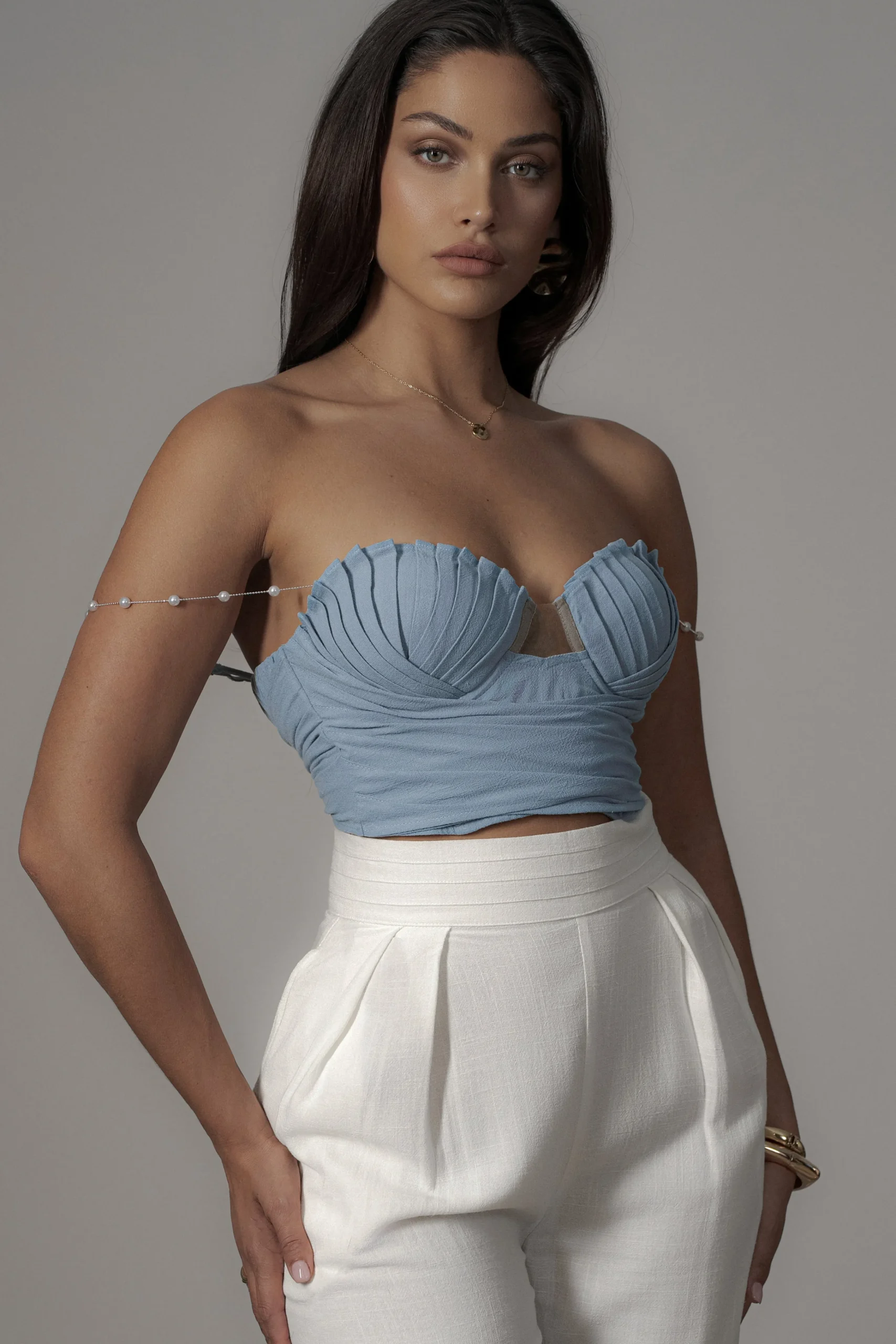 blue_arielle_bustier_top_8.webp JLUXLABEL Blue Arielle Bustier Top