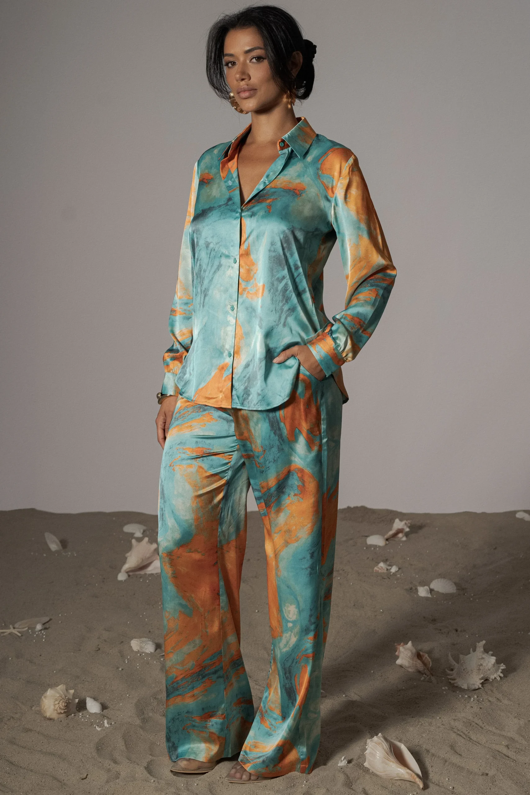 blue_hidden_gems_satin_pa_1.webp JLUXLABEL Blue Hidden Gems Satin Pant Set