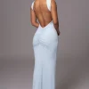 JLUXLABEL Blue JLUXBASIX FRONT AND CENTER MAXI DRESS