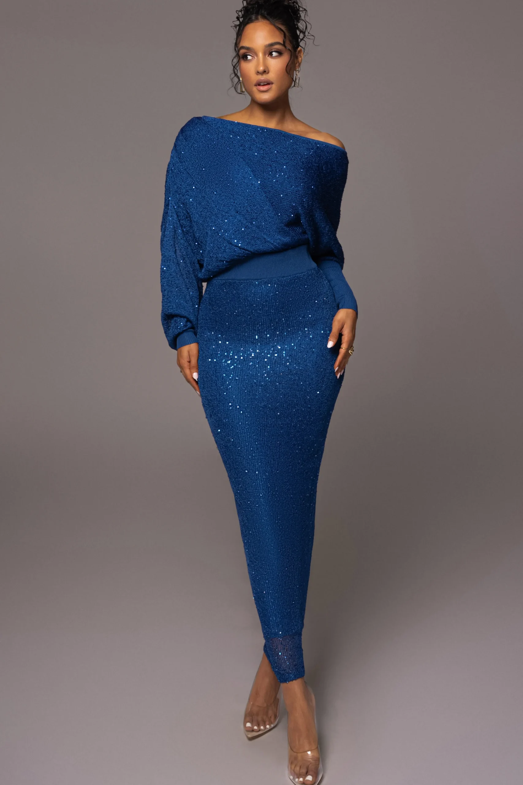 blue_night_sky_sequin_ski_2.webp JLUXLABEL Blue Night Sky Sequin Skirt Set